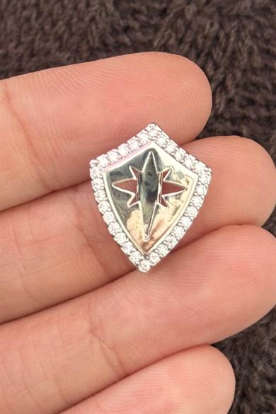 Gümüş Renk Yıldız Figürlü Taş Detaylı Ajda Charm / Kolye/ Bileklik Ucu