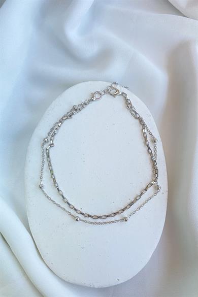 Gümüş Renk Zincirli Ayakkabı/Çizme Halhalı