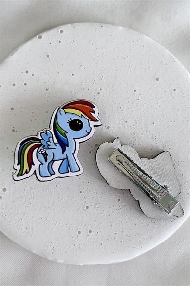 İkili Unicorn Figürlü Çocuk Pens Toka Set