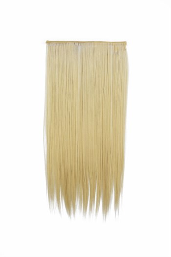 Isıya Dayanıklı Yarımay Çıt Çıt Saç - 613C - Küllü Sarı - Düz - 60 Cm - 110 Gr