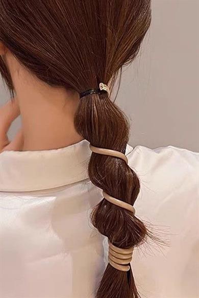 Kahve Renk 2´li Yaylı Spiral Toka