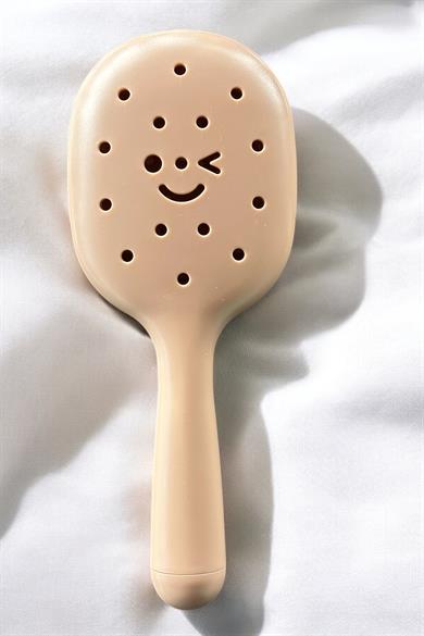 Kahve Renk Charm Takılabilen Saç Tarama Fırçası/ Tarak