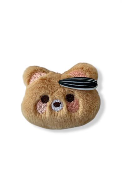 Kahverengi Ayıcık Figürlü Yan Toka