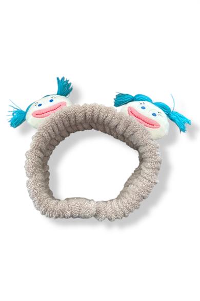 Kahverengi Canavar Figürlü Peluş Saç Bandı