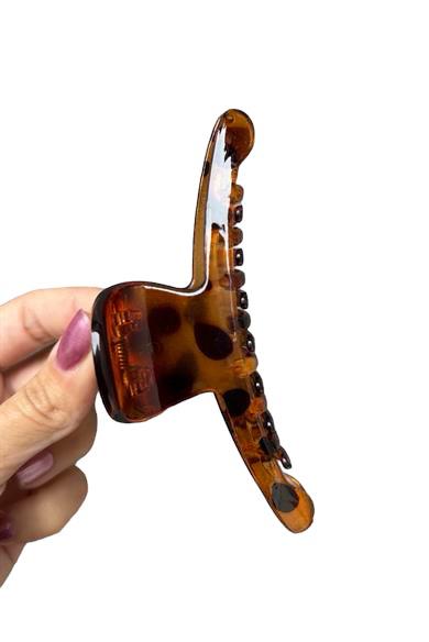 Kahverengi Leopar Desenli Mandal Toka