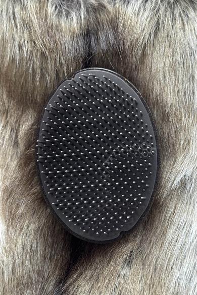 Kahverengi Taşınabilir Saç Tarama Fırçası/ Tarak