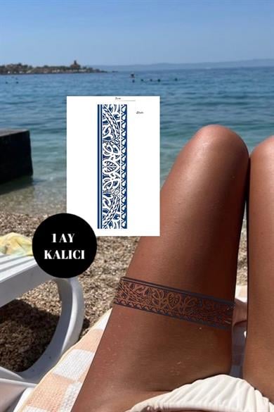 Kalp Figürlü 12 Saat Sonra Kararan Geçici Dövme Tattoo