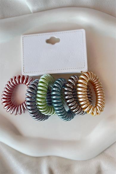 Karışık Renk 6lı Helezon Toka