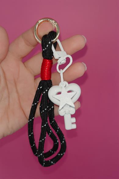 Karışık Renk Anahtar Figürlü Çanta Charm/ Anahtarlık