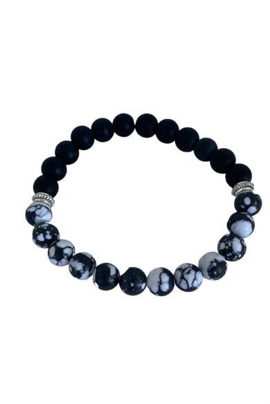 Karışık Renk Boncuk Figürlü Erkek Bileklik