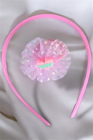 Karışık Renk Çocuk Çanta /Taç /Toka Set