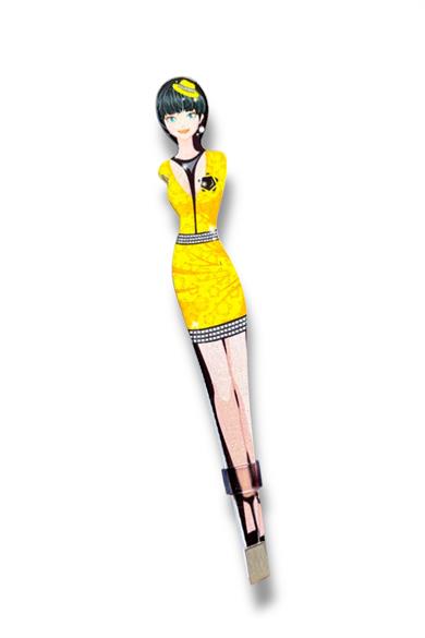 Karışık Renk Kadın Figürlü Cımbız