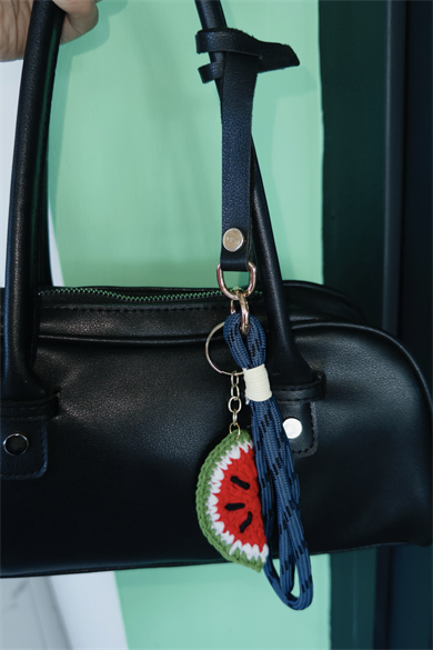 Karışık Renk Karpuz Figürlü Çanta Charm/ Anahtarlık