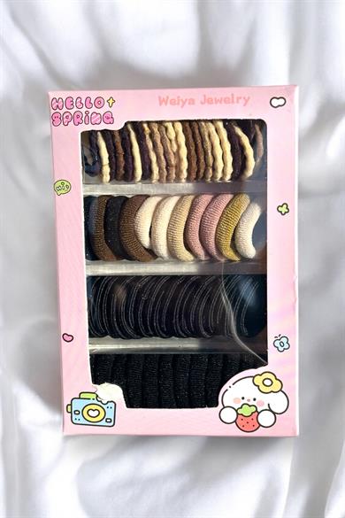 Karışık Renk Lastik Toka Set