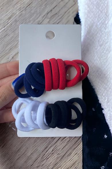 Karışık Renk Lastik Toka Set