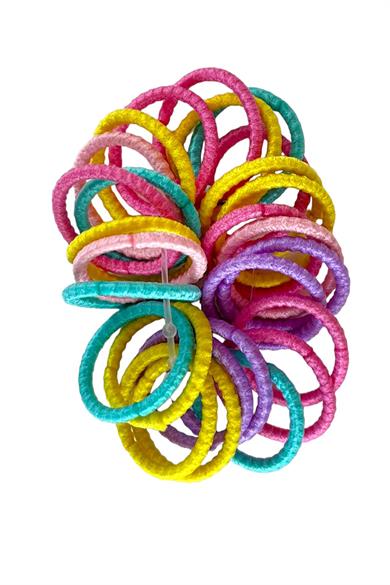Karışık Renk Lastik Toka Set (Küçük Boy)