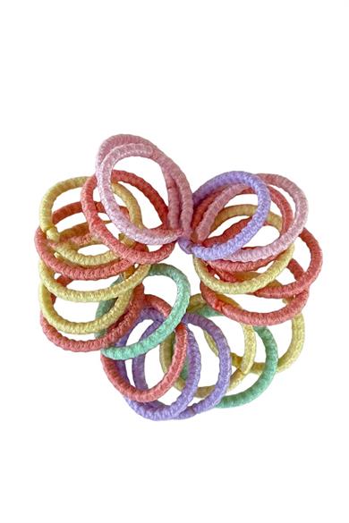 Karışık Renk Lastik Toka Set (Küçük Boy)