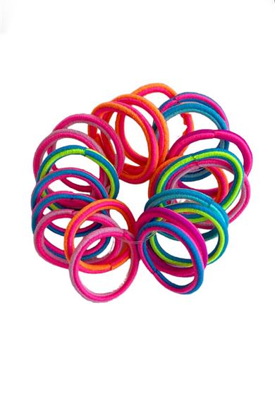 Karışık Renk Lastik Toka Set (Küçük Boy)