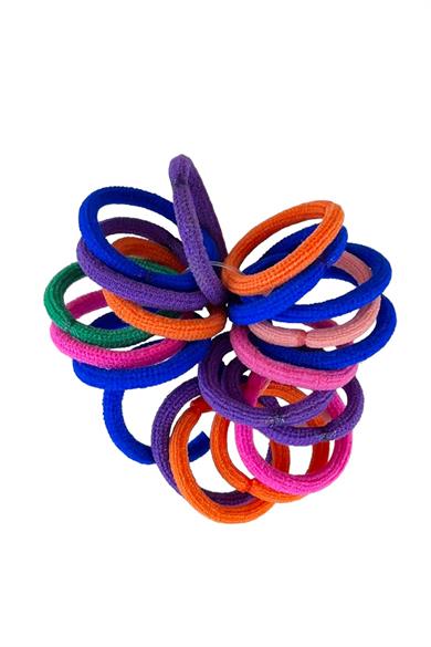 Karışık Renk Lastik Toka Set (Küçük Boy)