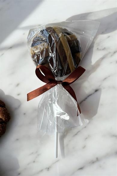 Karışık Renk Lolipop Figürlü Lastik Toka Set