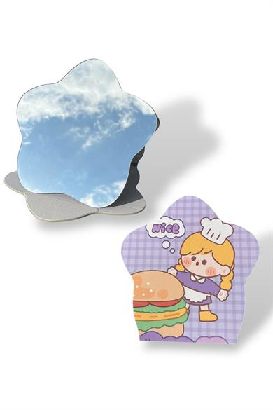 Karışık Renk Nice Yazılı Çocuk Figürlü Masa Aynası