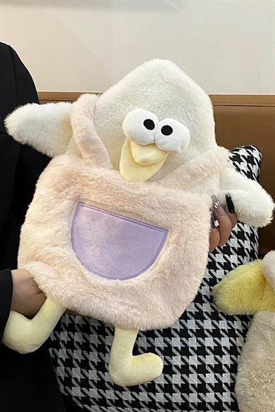 Karışık Renk Ördek Figürlü Peluş Sıcak Su Torbası