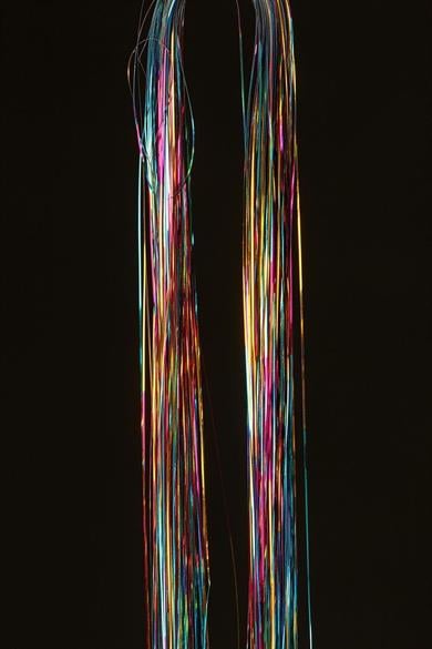 Karışık Renk Yan Postiş Hair Tinsel Shiny Hair (50 Cm)