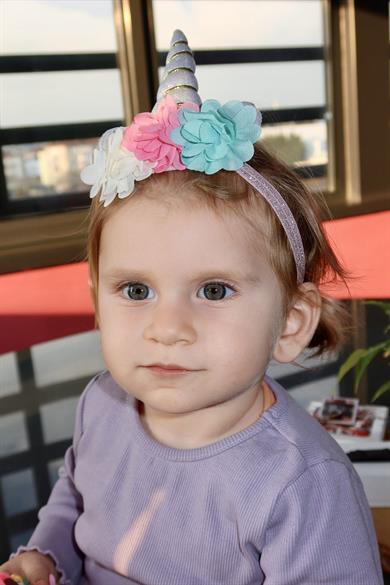 Karışık Renk Unicorn Figürlü Çocuk Saç Bandı