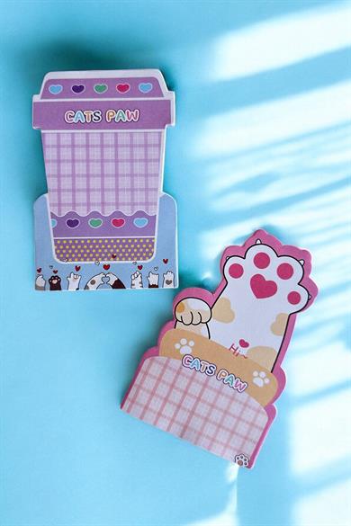 Karışık Renk Ve Figürlü Yapışkanlı Not Kağıdı