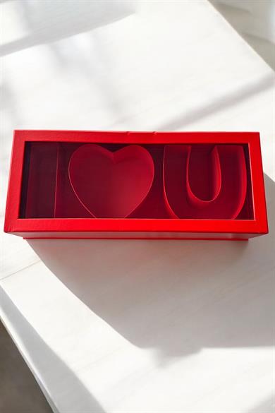 Kırmızı Renk Doldurulabilir Hediye Kutusu