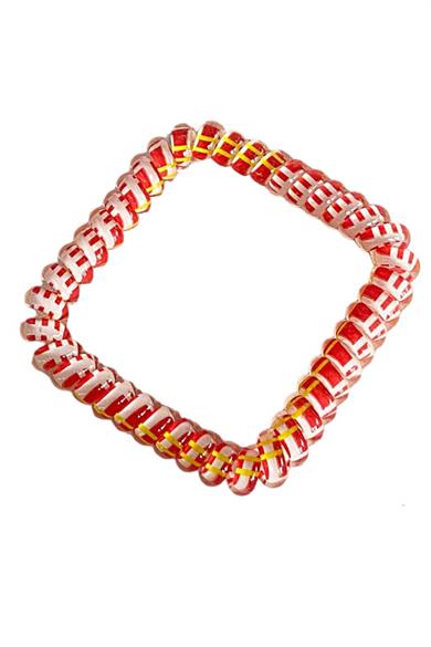 Kırmızı Renk Helezon Lastik Toka