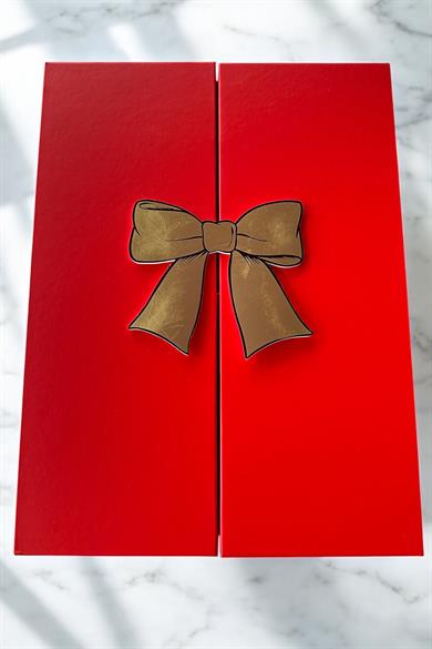 Kırmızı Renk Love Detaylı Doldurulabilir Hediye Kutusu