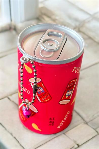 Kırmızı Renk Patates Figürlü Anahtarlık Detaylı Kutulu Islak Mendil