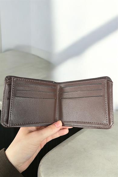 Koyu Kahve Renk Deri Erkek Cüzdan