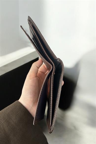 Koyu Kahve Renk Deri Erkek Cüzdan