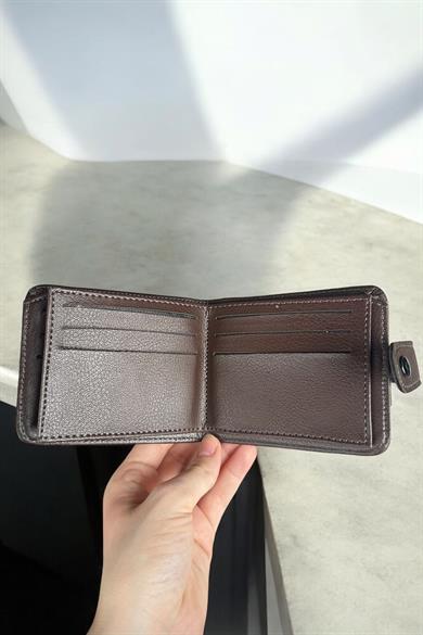 Koyu Kahve Renk Deri Erkek Cüzdan