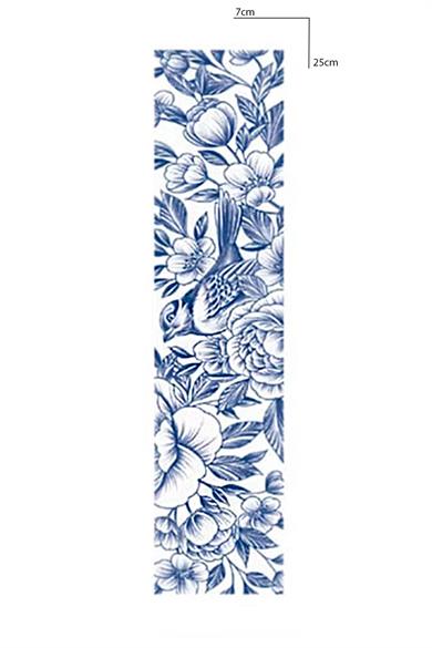 Kuş Figürlü 12 Saat Sonra Kararan Bel Ve Bacak Geçici Dövme Tattoo