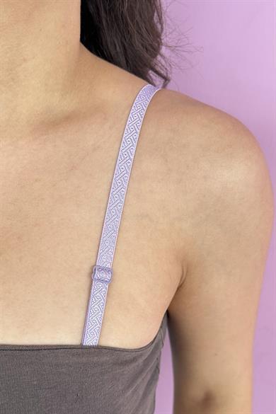 Lila Renk Ayarlanabilir Sütyen Askısı