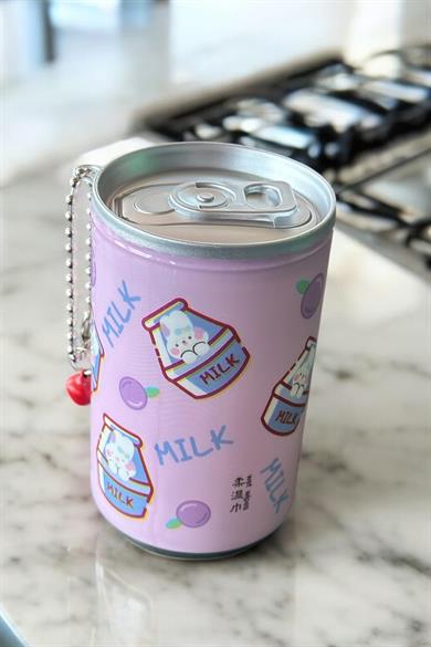 Lila Renk Karışık Figürlü Anahtarlık Detaylı Kutulu Islak Mendil