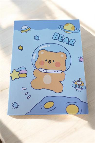 Mavi Renk Ayı Figürlü Masa Aynası