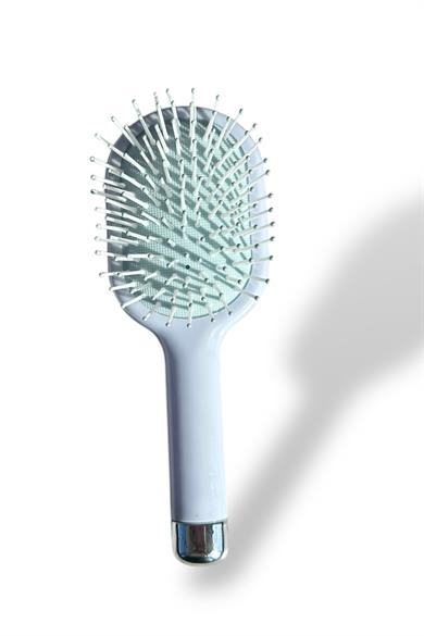 Mavi Renk Çiçek Detaylı Saç Tarama Fırçası/ Tarak