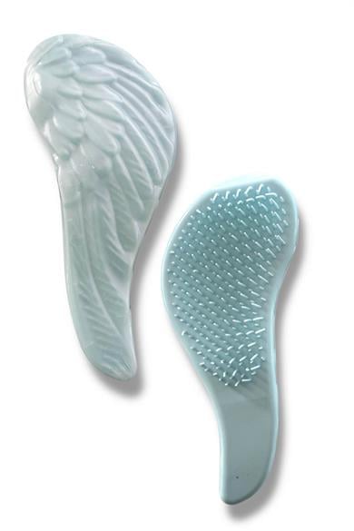 Mavi Renk Kanat Figürlü Saç Fırçası/ Tarak