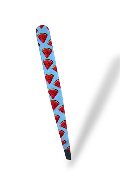 Mavi Renk Karpuz Desenli Çelik Cımbız