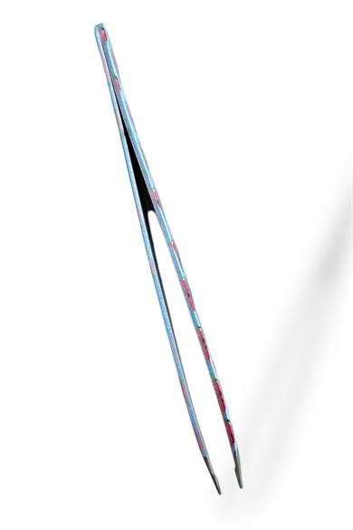 Mavi Renk Karpuz Desenli Çelik Cımbız