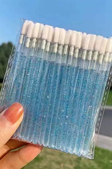 Mavi Renk Sim Detaylı Ruj Sürme Çubuğu