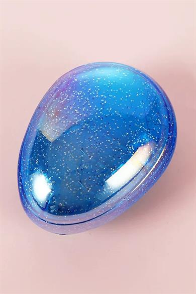 Mavi Renk Sim Detaylı Taşınabilir Saç Tarama Fırçası/ Tarak