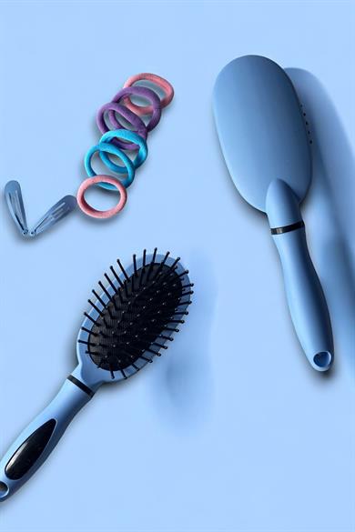 Mavi Renk Tarak Ve Toka Set