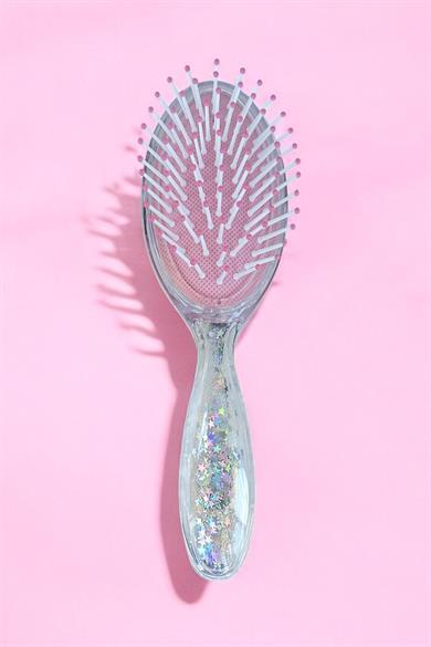 Mavi Renk Unicorn Figürlü Sim Detaylı Saç Fırçası/ Tarak