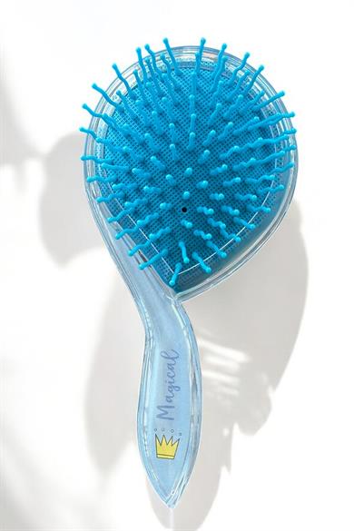 Mavi Renk Unicorn Figürlü Sim Detaylı Saç Tarama Fırçası/ Tarak