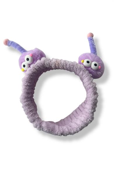Mor Renk Canavar Figürlü Peluş Saç Bandı